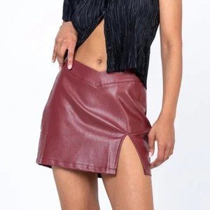 Princess Polly Delancey Mini Skirt - Burgandy